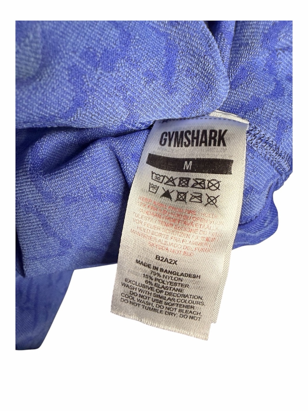 Gymshark Blueish/Lavender Seamless Bike Shorts Size Medium - Picture 6 of 6